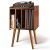 2BHOME Wooden LP Record Player Stand with 4 Cabinets