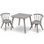 Delta Children Windsor Wood Table & Chairs – Grey