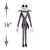 Jack Skellington Large Plushie: Nightmare Before Christmas Toy