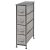 mDesign Narrow 4-Drawer Fabric Dresser Storage Tower