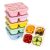 BE OVER QUALITY 6-Pack 4-Compartment Bento Lunch Boxes