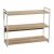 Jamestown Wide 3-Shelf Bookshelf – Coastal Oak & White