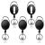 Teskyer 5-Pack Retractable Badge Reels with Clip
