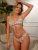 ZAFUL Women’s Floral Ruffles Bikini Set