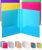 Mr. Pen 5-Pack Plastic Folders | Pockets & Prongs | School Supplies