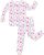 Bamboo Viscose Toddler Girls Pajamas – Color Hugs PJs 6-7Y