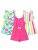 Girls’ Summer Romper Jumpsuit 3-Pack – Pink Preppy