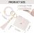 KNGITRYI RFID Wristlet Wallet with Keychain: Classic Beige
