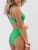CUPSHE Women’s Ribbed High Waisted Bikini Set