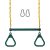 Jungle Gym Kingdom Trapeze Swing Bar Set – Green
