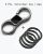 Idakekiy Quick Release Key Chain Organizer: Dark Grey