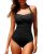 Aqua Eve Vintage Halter Swimsuit
