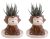 SWONVI Cute Monkey Ceramic Planters – 2 pcs