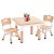 FUNLIO Adjustable Kids Table & Chairs Set (Ages 3-8)