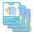 Cute Pastel 5-Tab Write & Erase Binder Dividers (3 Sets)