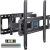 Pipishell Full Motion TV Mount for 26-65″ LED LCD OLED 4K TVs