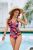 GRACE KARIN One Piece Swimsuit with Cover Up Skirt