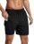 SILKWORLD Mens Swimming Trunks with Compression Liner