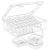Mathtoxyz 93-Piece Bead Organizer – Clear Storage Cases