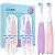 FUMEIKANG Kids Sonic Toothbrush 2-Pack (Purple+Pink)