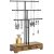 MyGift 3-Tier Black Metal T-Bar Jewelry Display Stand