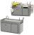 Edudif Bedside Caddy 2-Pack with Water Bottle Holder