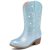 Motasha Girls’ Rhinestone Glitter Cowgirl Boots – Blue Sparkle