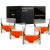 Grand Canyon Crystal Bourbon Whiskey Glasses Gift Set of 4
