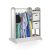 Kids Dress-Up Center & Toy Organizer with Mirror, Gray