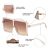 Square Oversized Sunglasses for Women Men Flat Top Fashion Shades