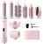 Tqcir 8-in-1 Professional Hot Air Styler Pink