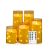 Gold Flameless Candles with Embedded Star String (Set of 5)