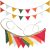 2-Pack Red & Green Pennant Banner Bunting Flags Garland