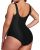 Daci Women Plus Size Athletic One Piece Swimsuit