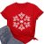 Women’s Funny Snowflake Christmas Graphic Tee – Holiday Gift