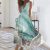Women’s Marble Floral Print Maxi Dress – Summer 2024