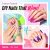 MEFA 35 Pcs Neon Gel Nail Polish Set – Summer Bright Colors