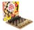 Regal Games Reversible Wooden Board – Chess, Checkers & Tic-Tac-Toe