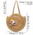 Round Summer Straw Large Beach Bag
