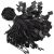 Renashed 1000x Black 7″ Nylon Snap Lock Hang Tag Strings