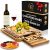 Bamboo Cheese Board & Knife Set – Charcuterie Gift Set