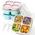 4-Pack Snack Containers – Multi-Compartment Bento