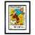 Tintin and Snowy Postage Stamp Art Print