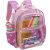 Bagseri Kids Clear Purple Unicorn Backpack – School