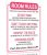 Funny Room Rules Sign for Teen Girls – Pink Preppy Decor