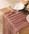 Boho Cheesecloth Table Runner – Peach Coral Gauze (10ft)