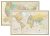 RMC Classic USA & World Wall Map Set 32×50