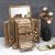 Rustic Wooden 4-Layer Jewelry Box: Vintage Organizer