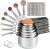 Stainless Steel Measuring Cups & Spoons Set – 16 Pieces