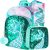 3-Piece Mermaid Sequin Backpack Set for Girls